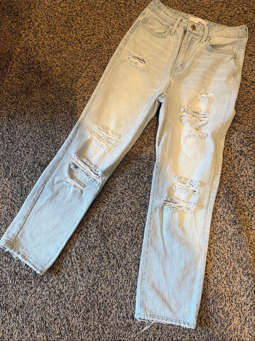 Light Wash Distressed Jeans